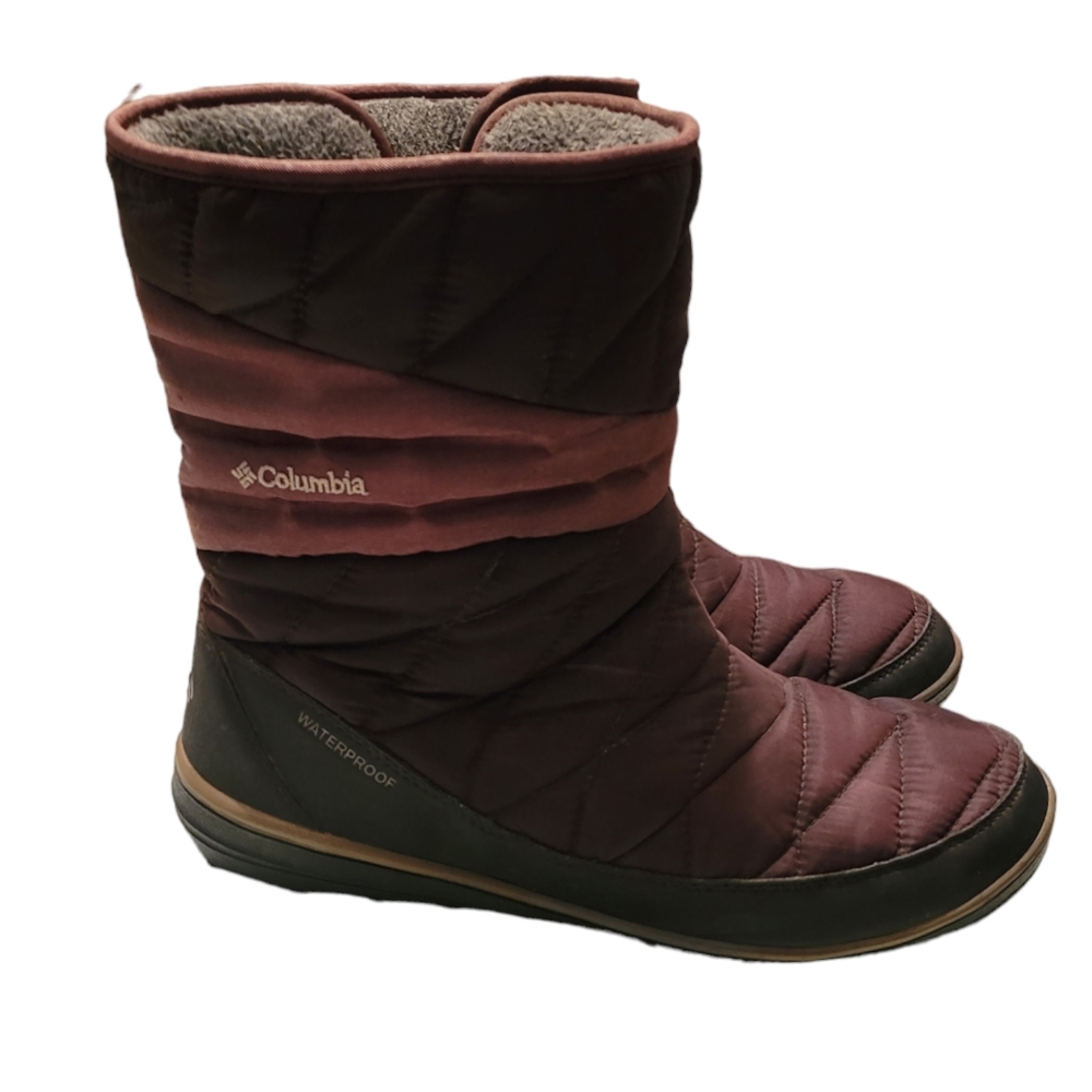 Columbia Women's Winter Boots - Burgundy and Black